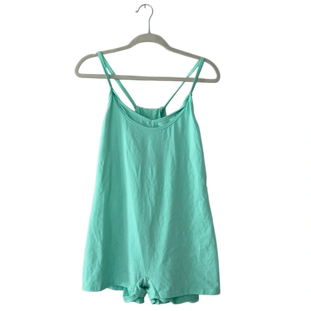 Mint Green Sleeveless Athletic Mini Dress - Picture 1 of 7
